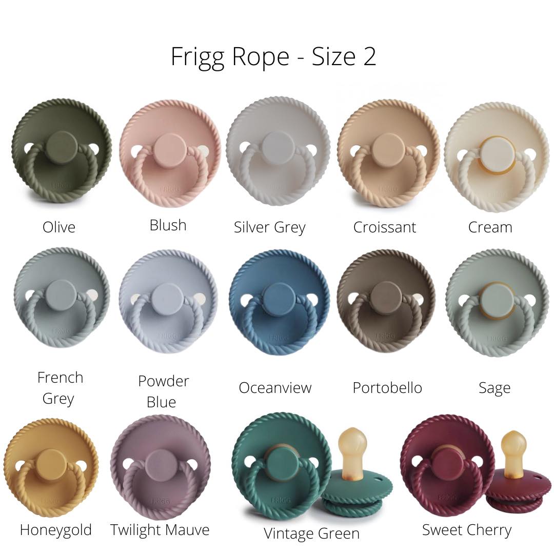 FRIGG Rope Dummies - Latex Teat - (Size 2) 6m - 18m