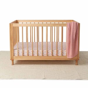 floral fitted cot sheet