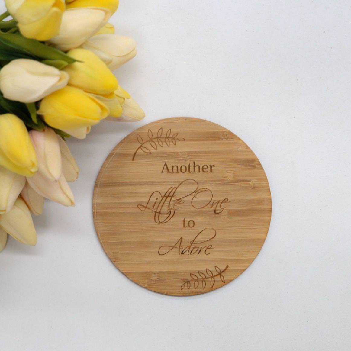 Another little one to adore Birth Announcement Plaque