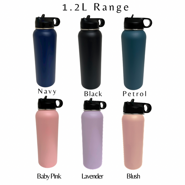 1.2L Drink Bottle, Light Pink Be Kind