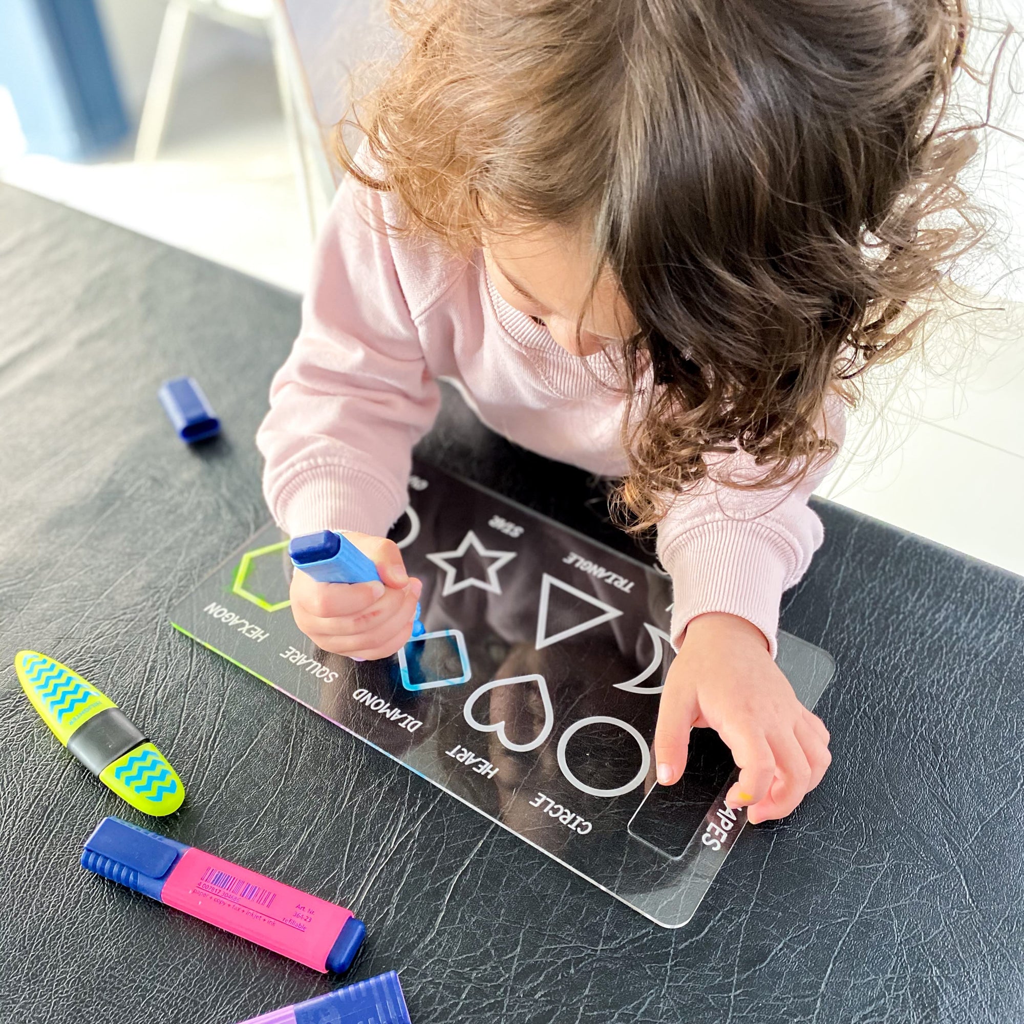 Personalised Trace & Erase - Shapes board