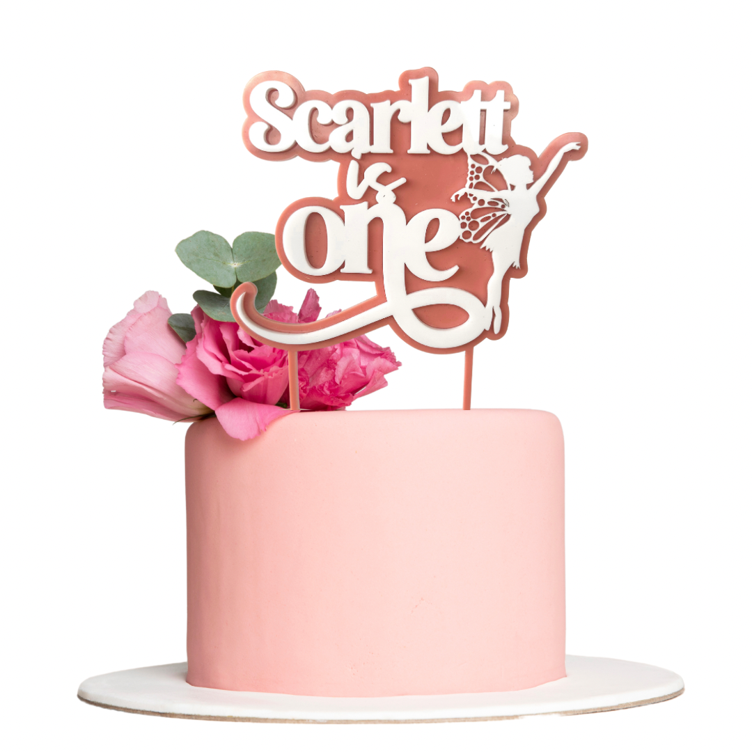 3D Fairy Birthday Cake Topper