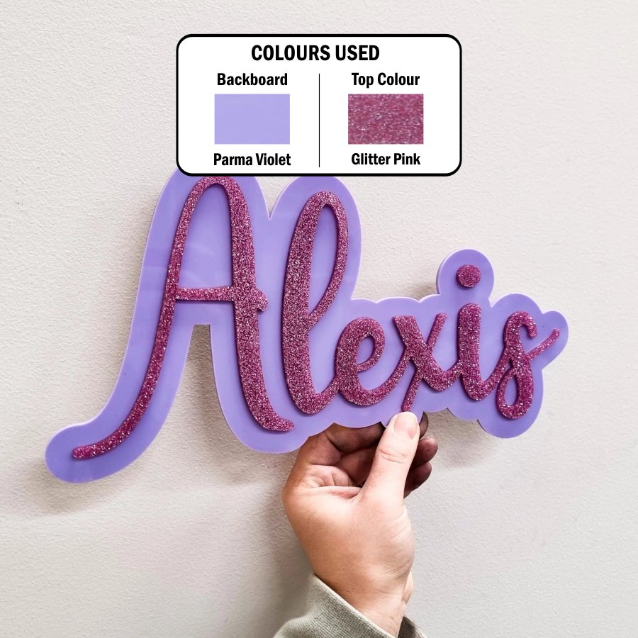 3D Name Plaques - Double Layered
