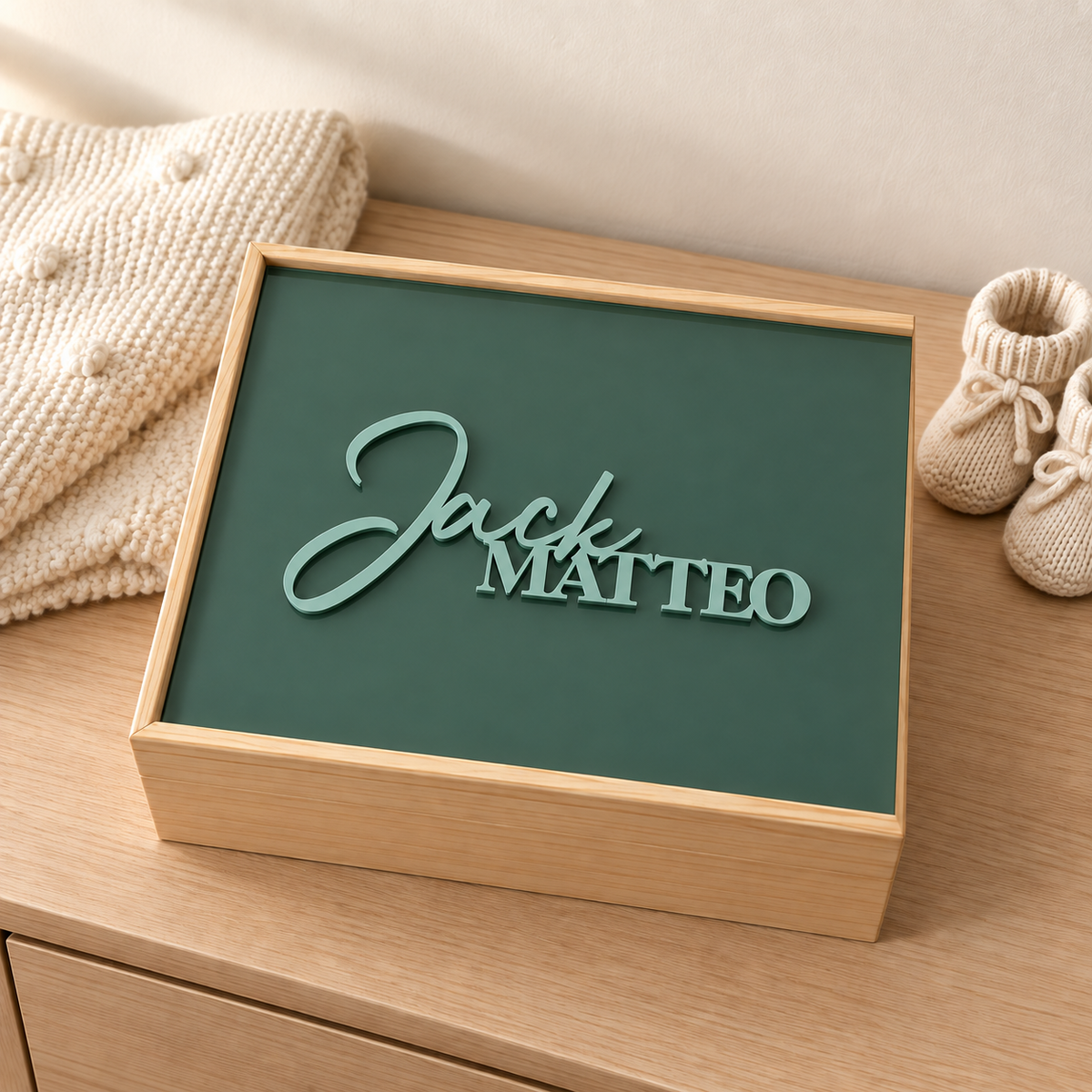 Acrylic Name Keepsake Box