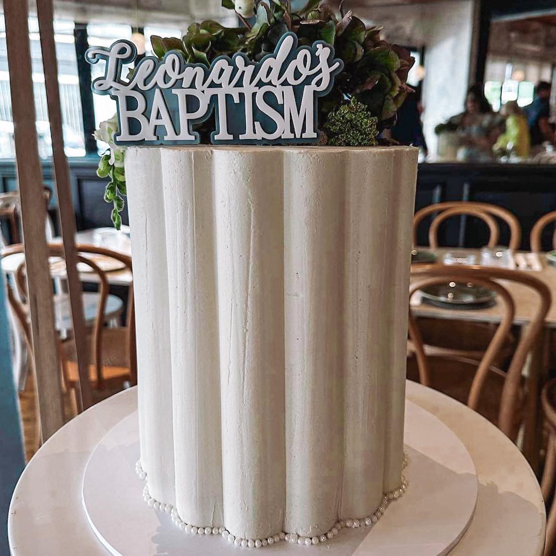 3D Christening/Baptism Cake Topper