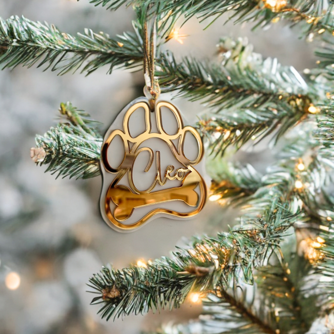 3D Double Layered Dog Paw Print Ornament CMC Gold 3d-double-layered-dog-paw-print-ornament-cmc-gold