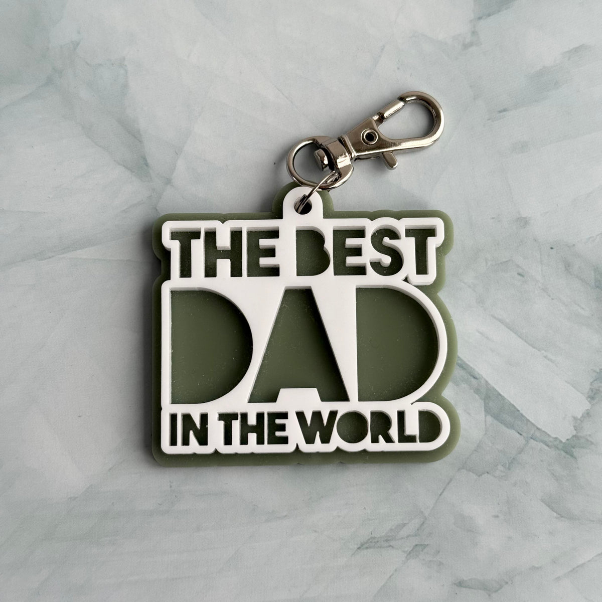 3D The Best Dad In The World Keyring