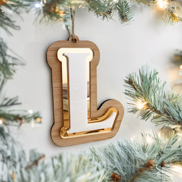 3D Triple Layer Plain Letter Ornaments - CMC Gold