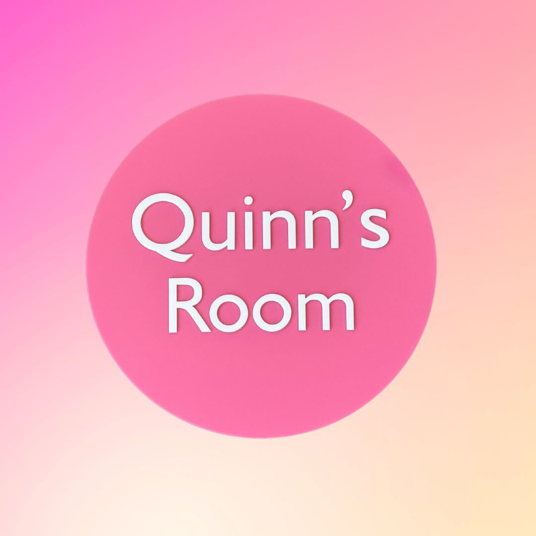 3D Round Name Plaque (40cm, 50cm & 85cm)