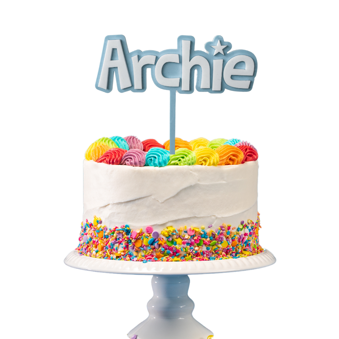 3D Name Birthday Cake Topper