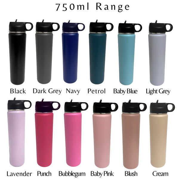 Stainless Steel Drink Bottle 750ml - CMC Gold