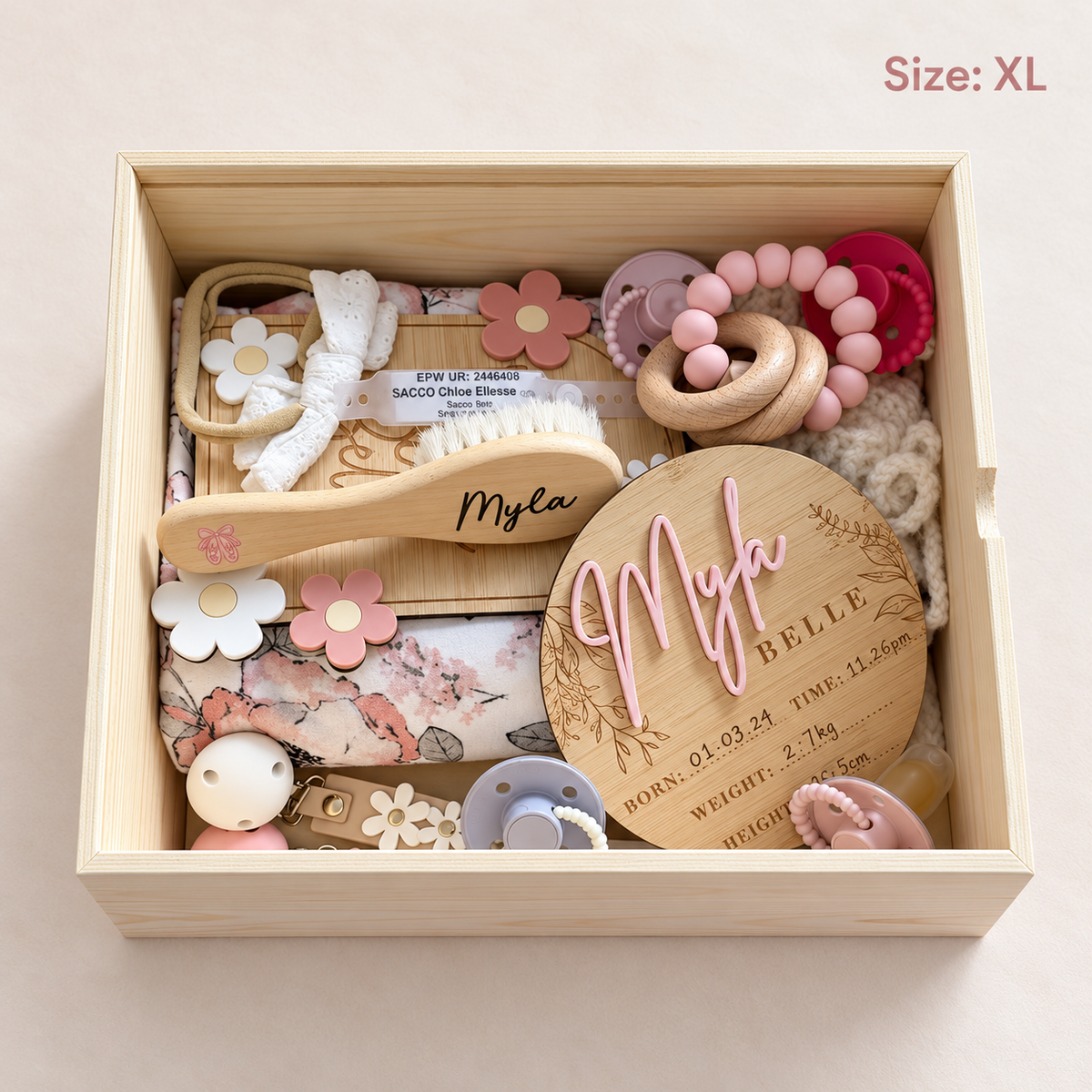 Acrylic Name Keepsake Box