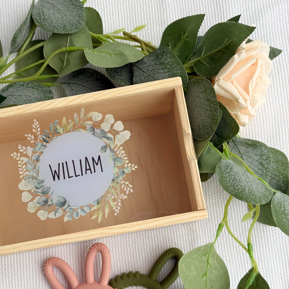 Boys Circular Name - Keepsake Box