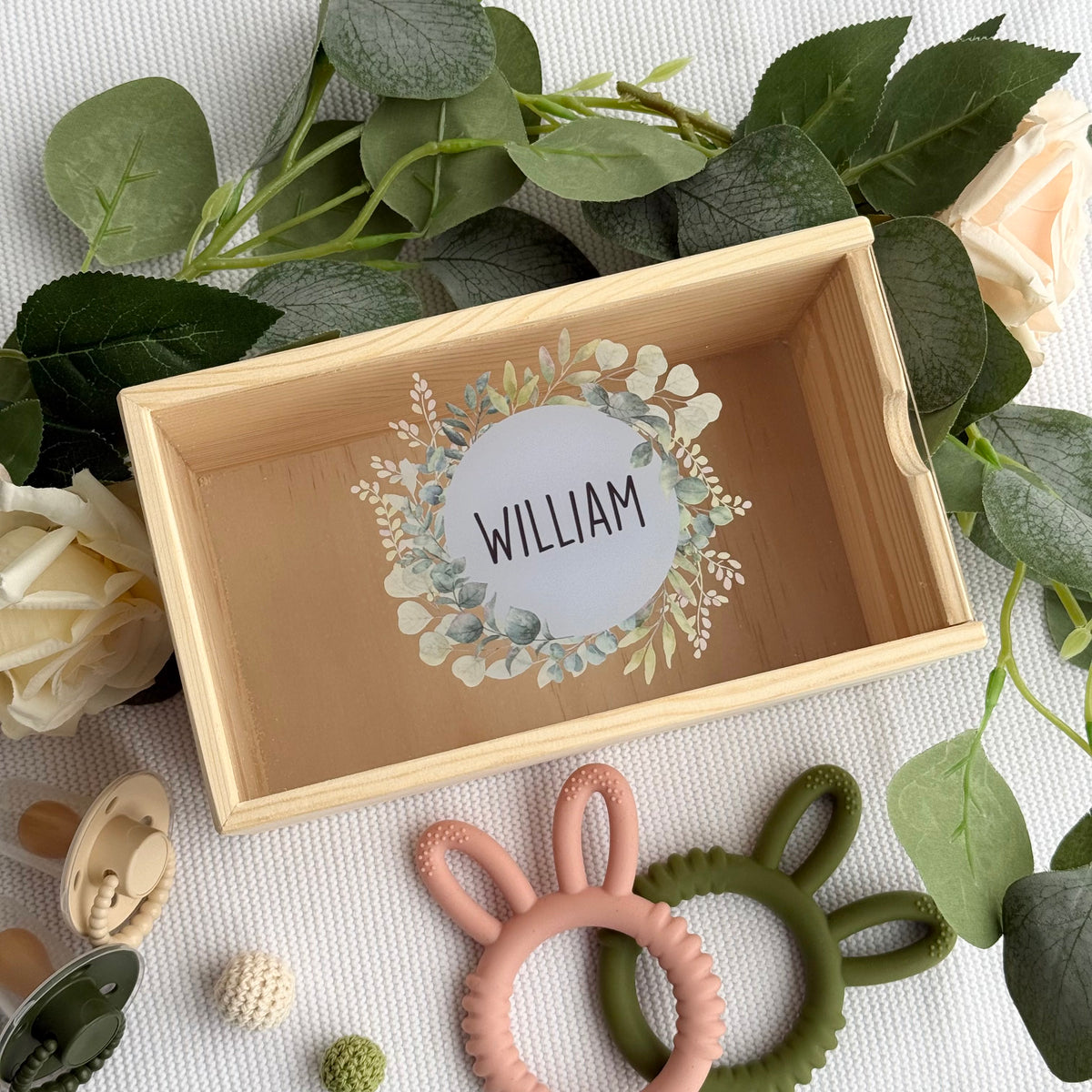 Boys Circular Name - Keepsake Box