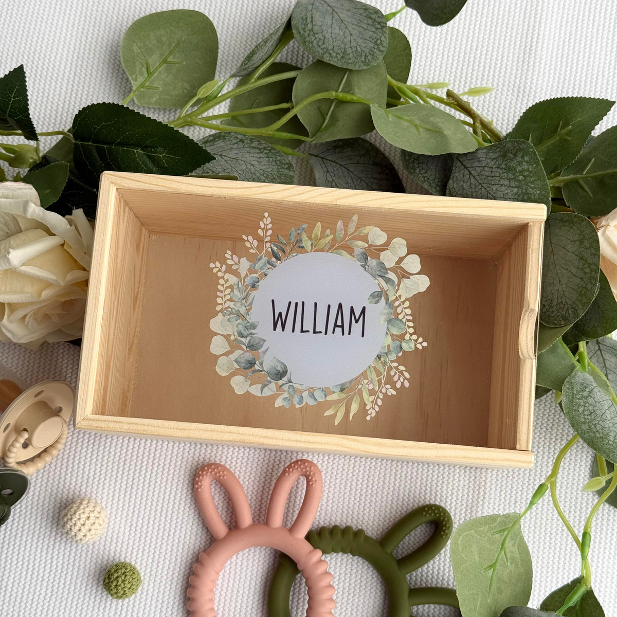 Boys Circular Name - Keepsake Box