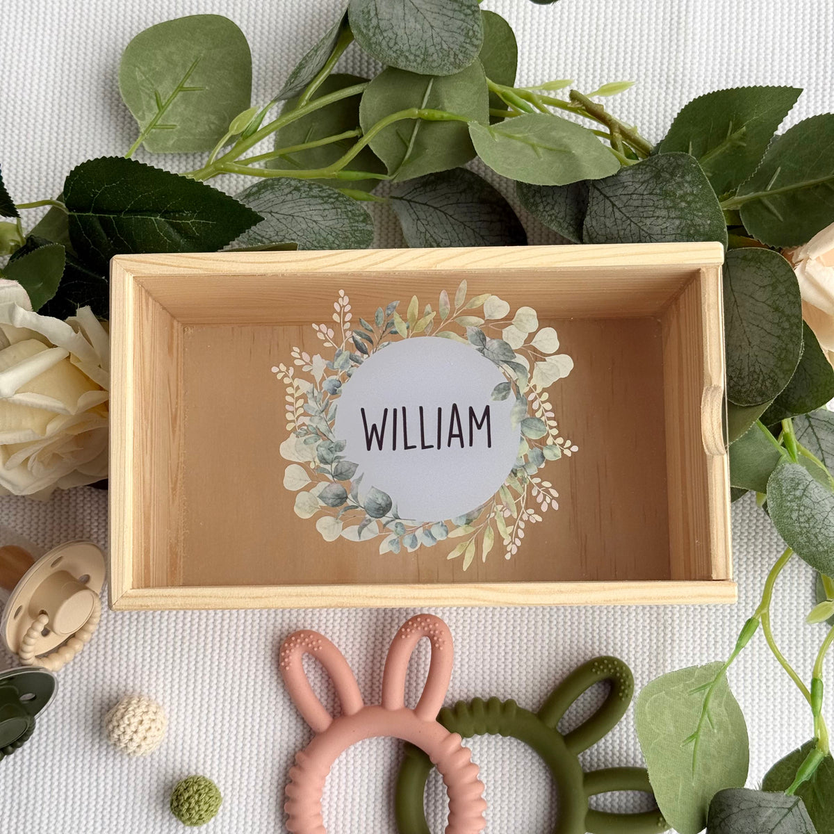 Boys Circular Name - Keepsake Box