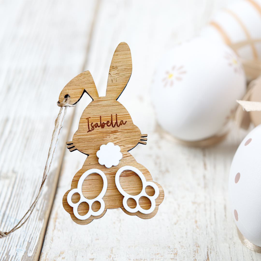 3D Personalised Easter Bunny Basket Tag