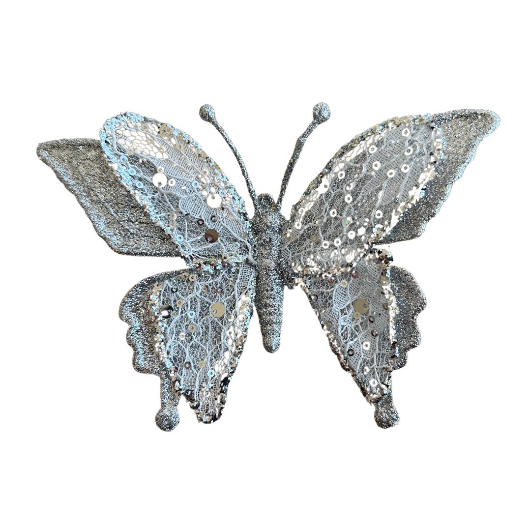 Christmas Butterfly Clip On Ornament