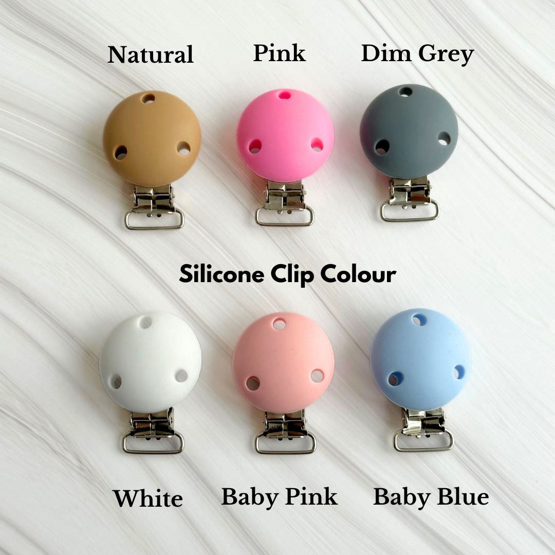 Silicone dummy clip colour selection.