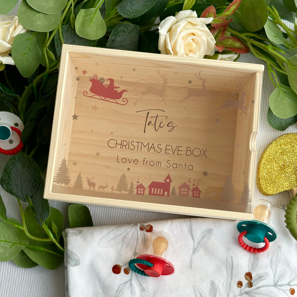 Christmas Eve Keepsake Box - Fly By Santa