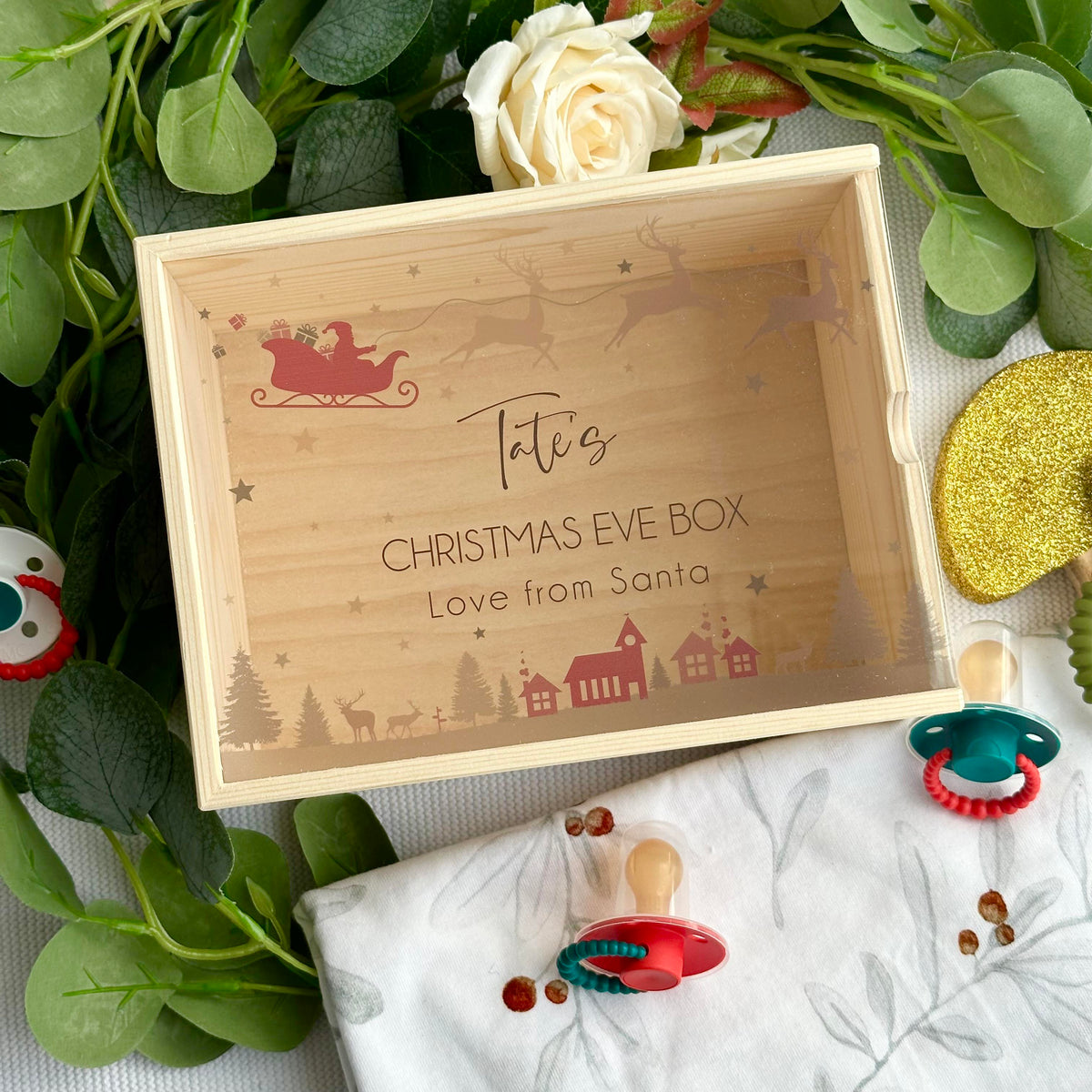 Christmas Eve Keepsake Box - Fly By Santa