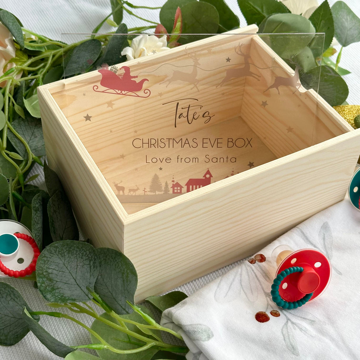 Christmas Eve Keepsake Box - Fly By Santa