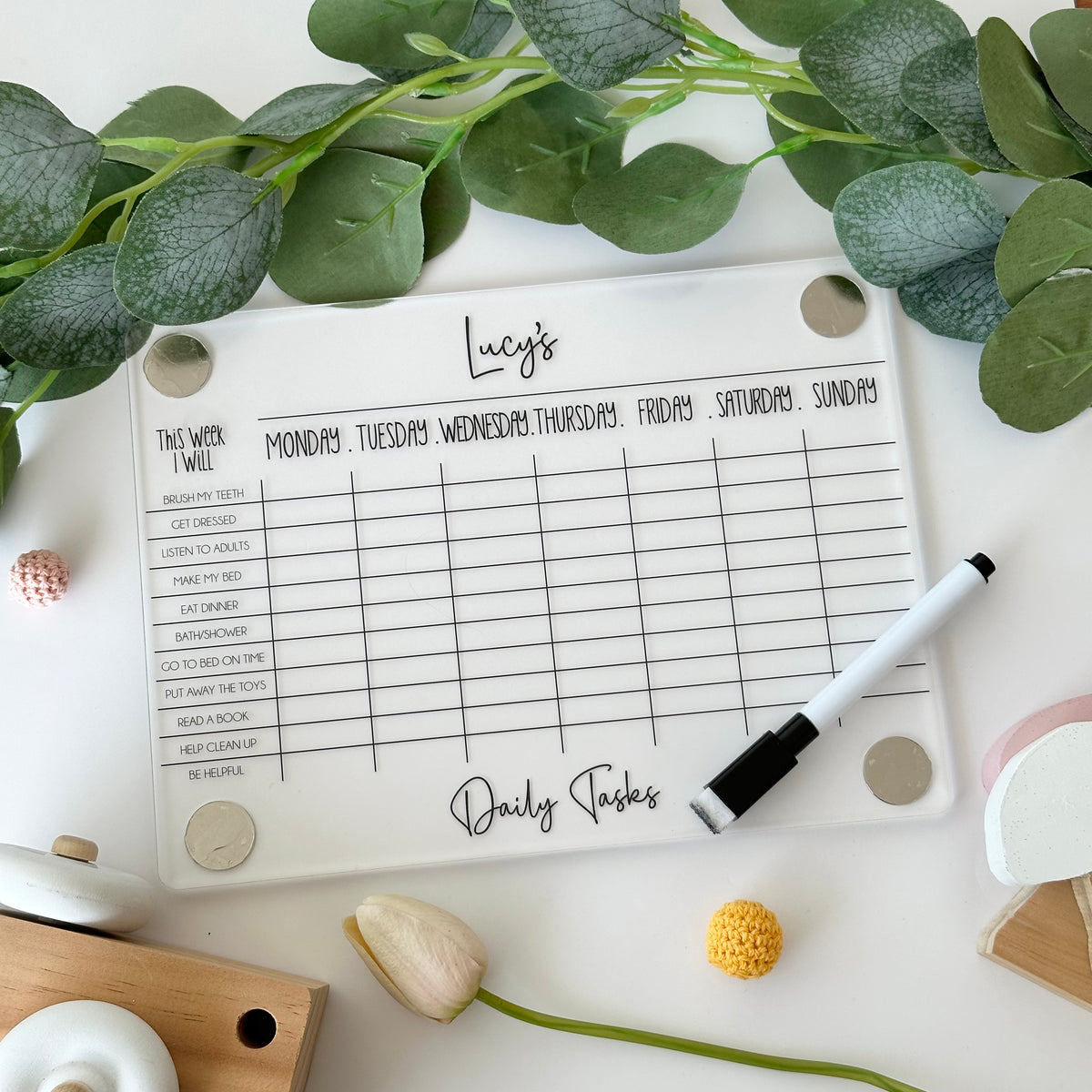 Daily Tasks Planner (magnetic)