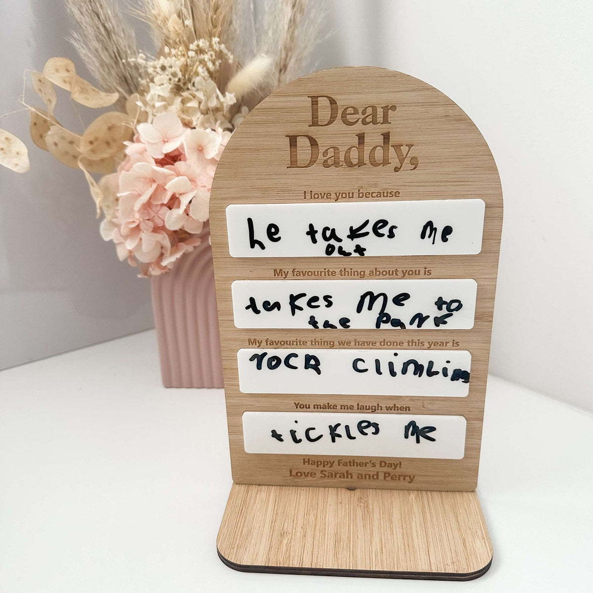 Dear Daddy Father&#39;s Day Plaque