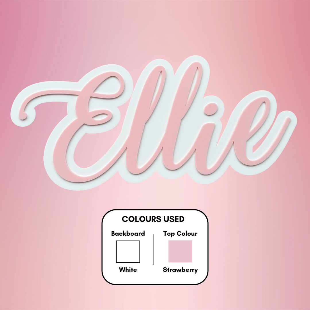 3D Name Plaques - Double Layered