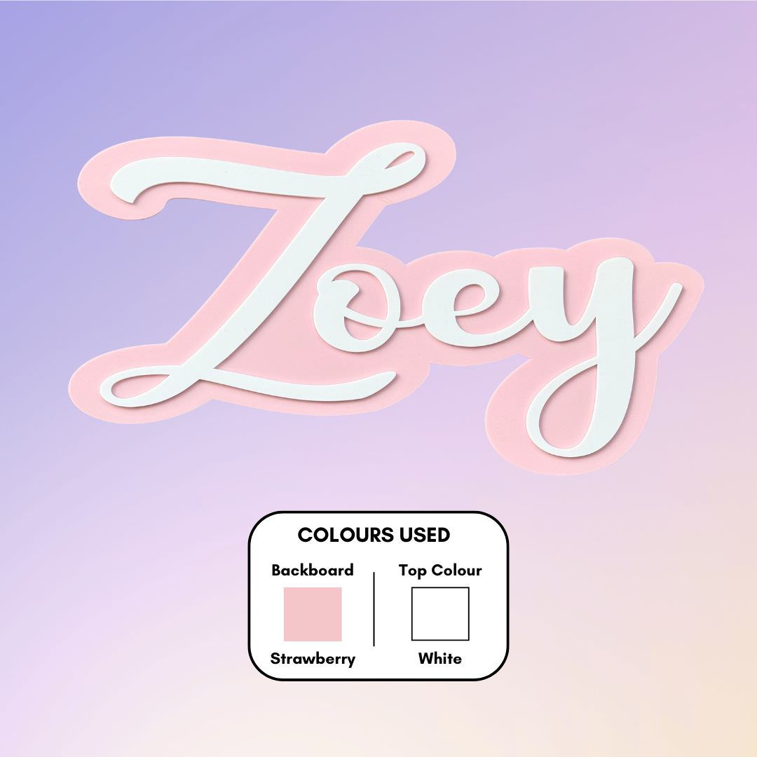 3D Name Plaques - Double Layered