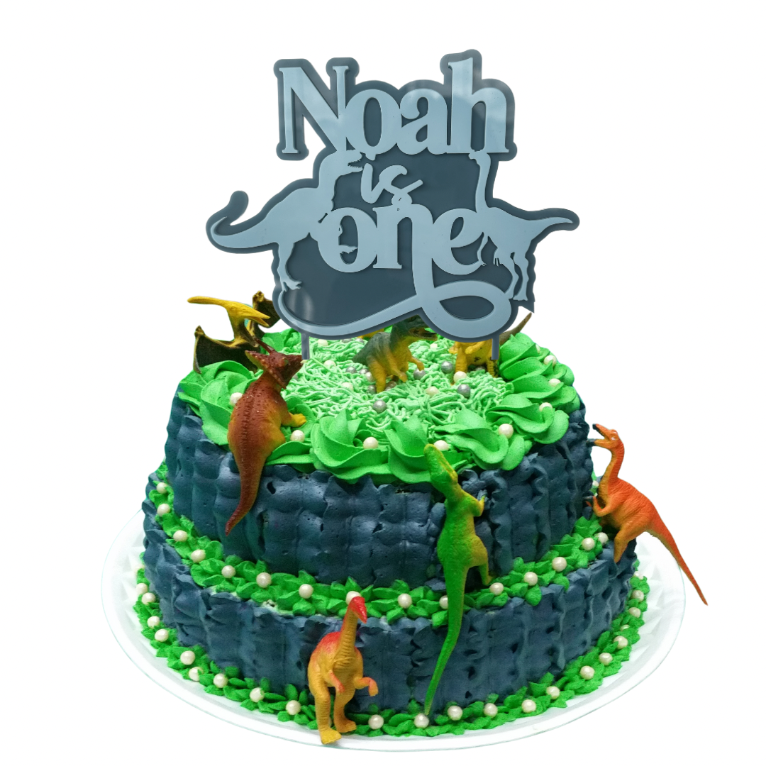 3D Dinosaur Birthday Cake Topper