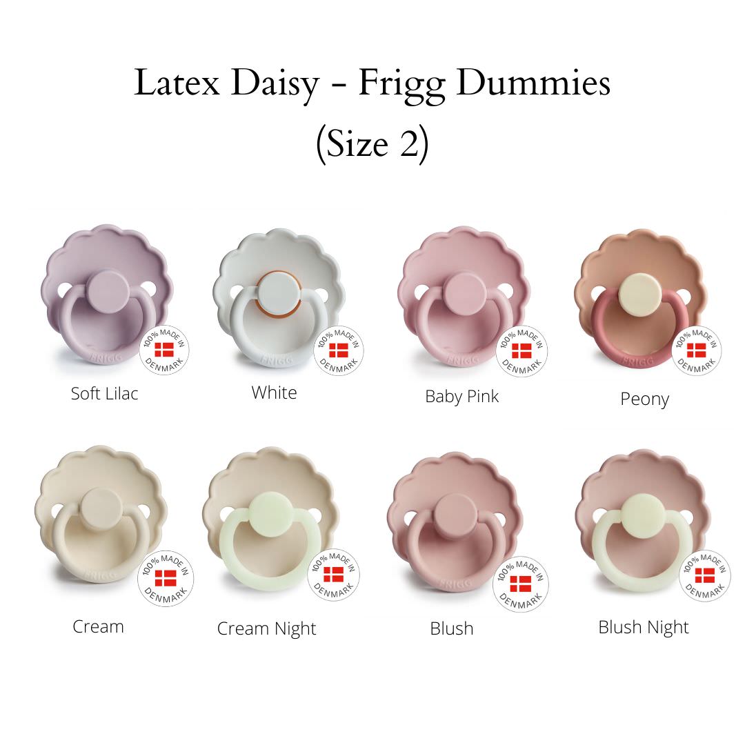 FRIGG Daisy Dummies - Latex Teat - (Size 2) 6m - 18m
