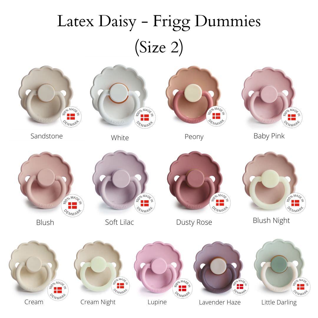 FRIGG Daisy Dummies - Latex Teat - (Size 2) 6m - 18m