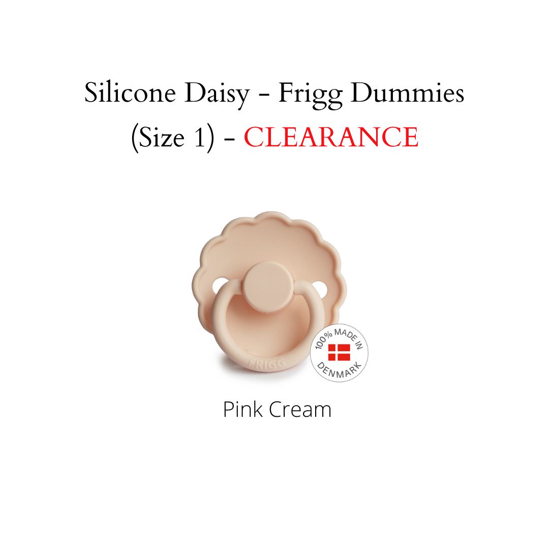 FRIGG Daisy Dummies - Silicone Teat - (Size 1) NB-6m (CLEARANCE)