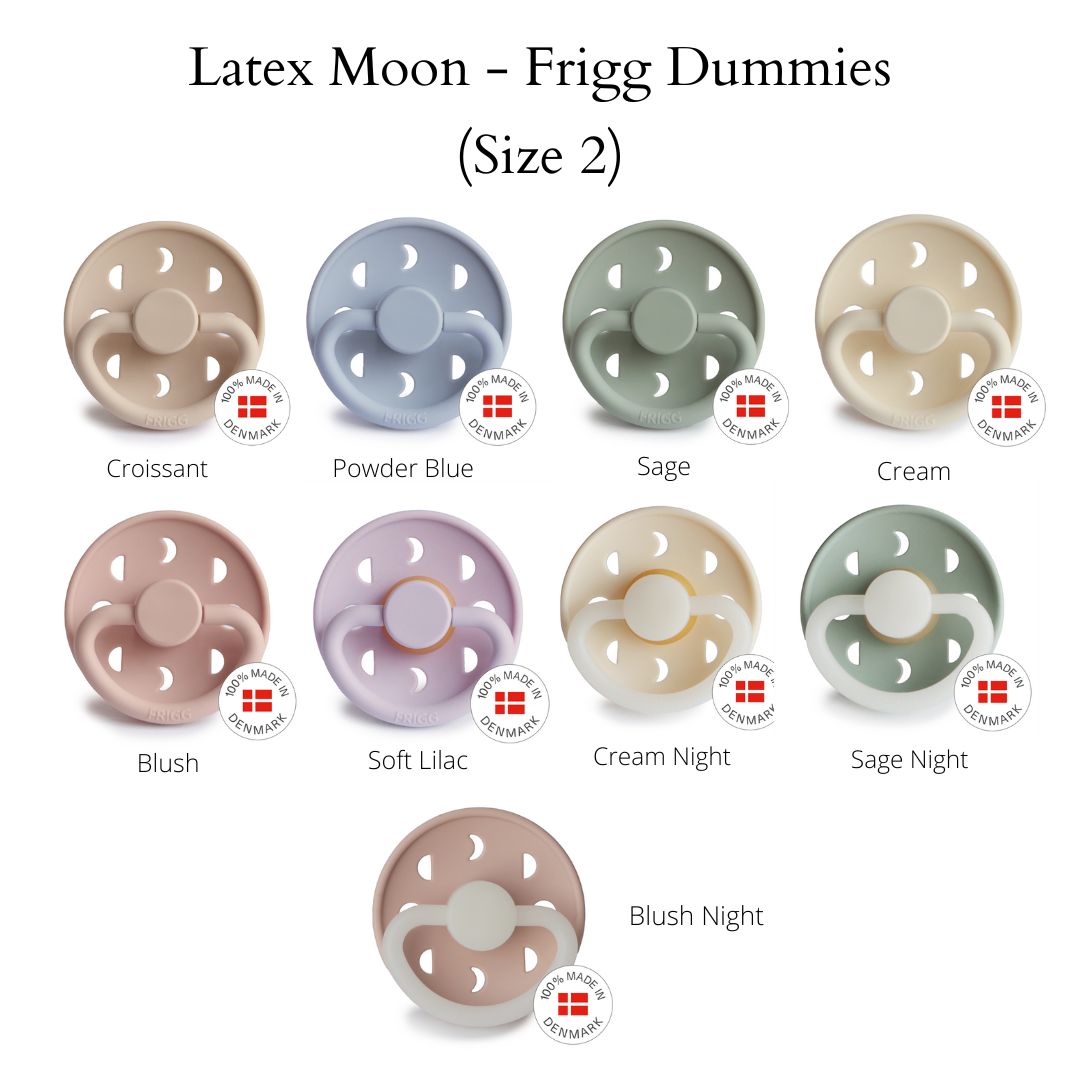 FRIGG Moon Phase Dummies - Latex Teat - (Size 2) 6m - 18m