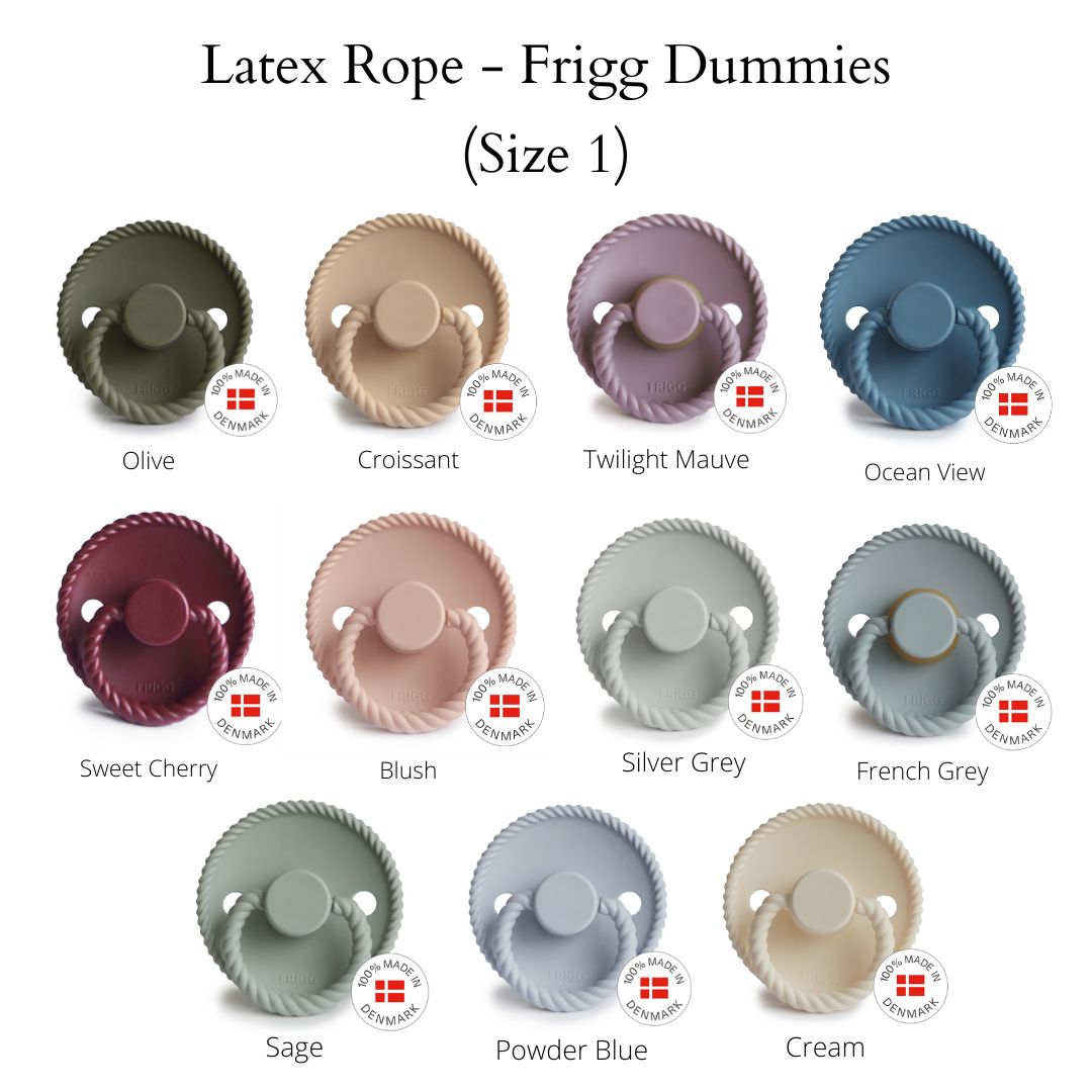 FRIGG Rope Dummies - Latex Teat - (Size 1) NB - 6m