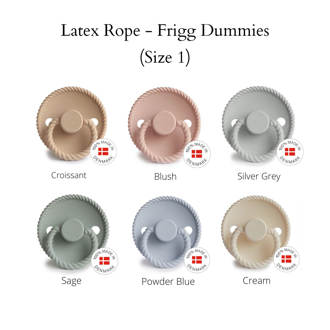 FRIGG Rope Dummies - Latex Teat - (Size 1) NB - 6m