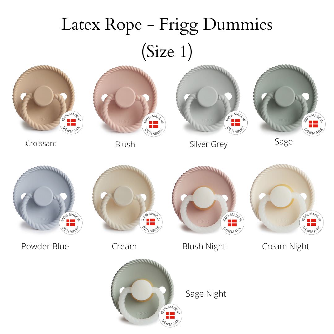 FRIGG Rope Dummies - Latex Teat - (Size 1) NB - 6m