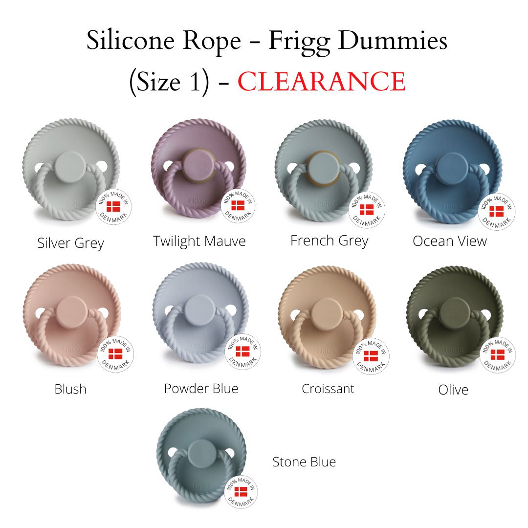 FRIGG Rope Dummies - Silicone Teat - (Size 1) NB - 6m (CLEARANCE)