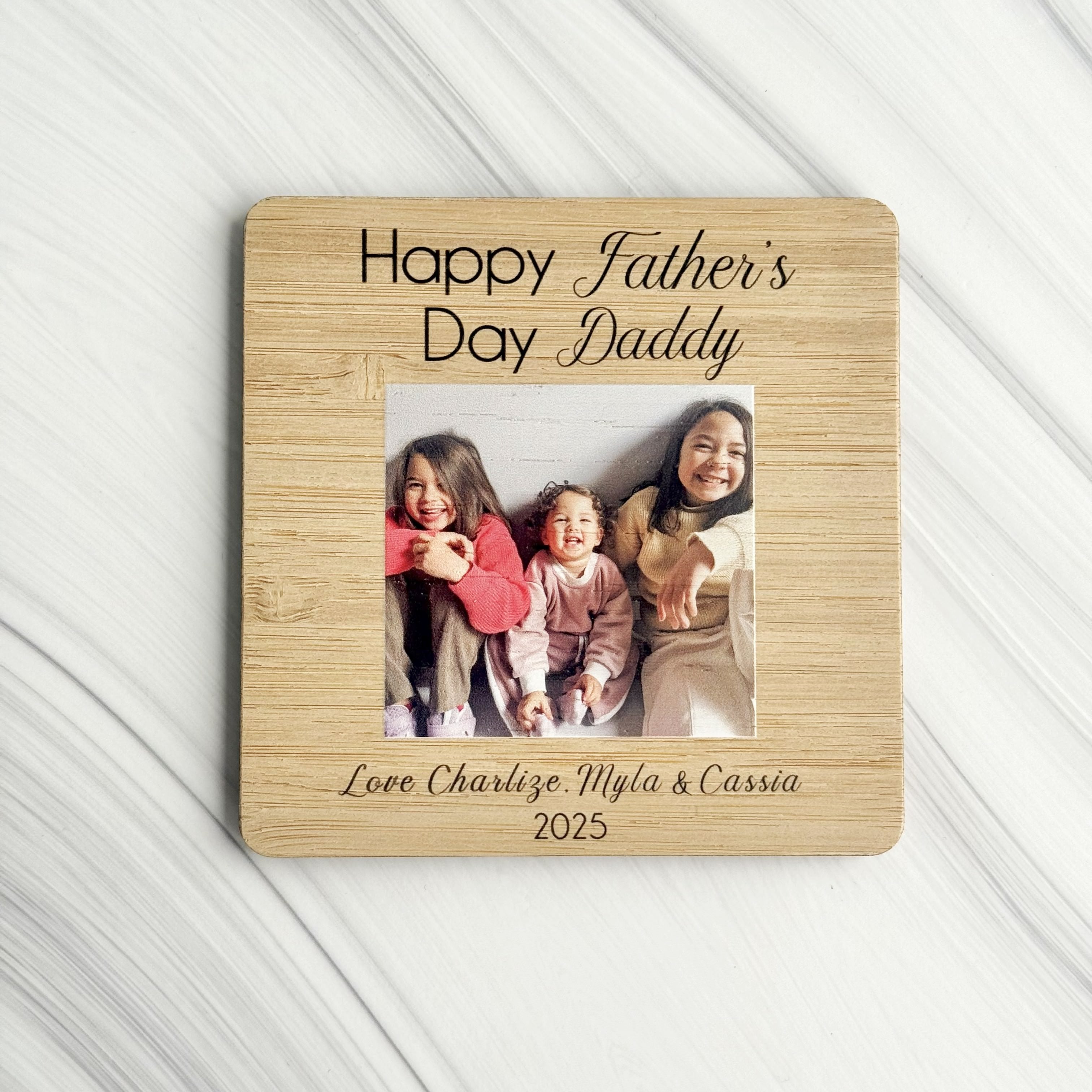 Father's Day Photo Magnet Happy Father's Day CMC Gold