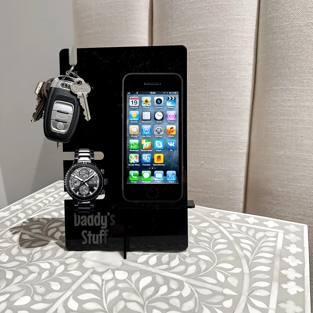 Daddy&#39;s Stuff - Phone, Keys, Watch Holder