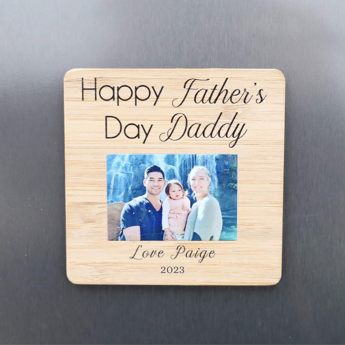 Father&#39;s Day Photo Magnet - Happy Father&#39;s Day