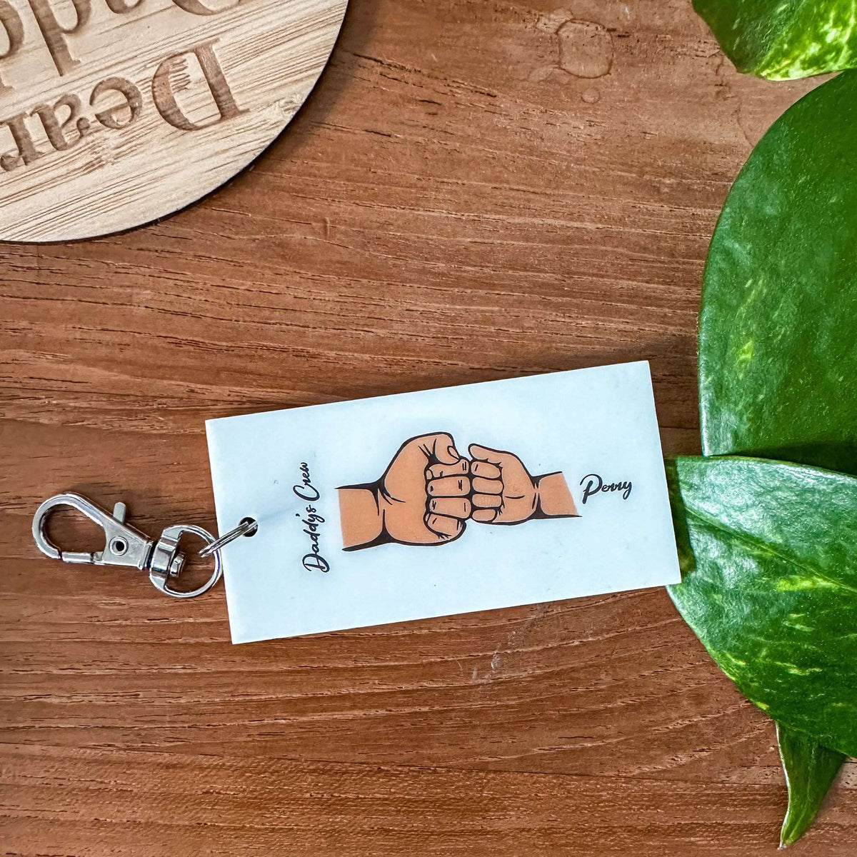 Father&#39;s Day Hands Keyring