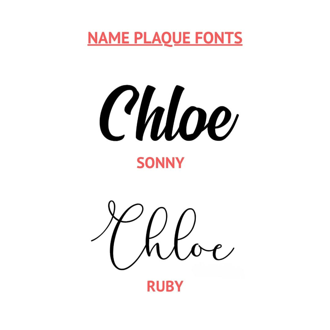 3D Name With Room Plaque - Triple Layered