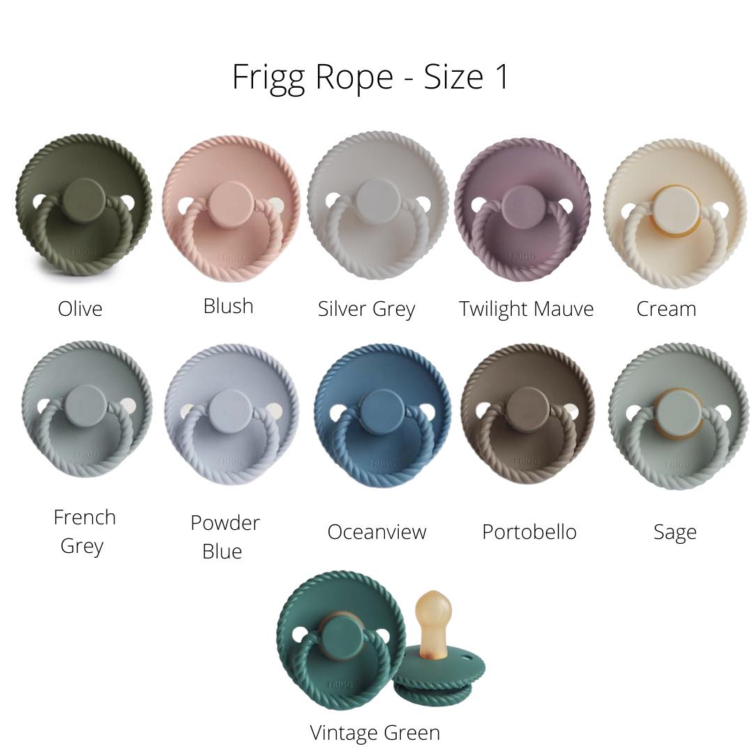 FRIGG Rope Dummies - Latex Teat - (Size 1) NB - 6m