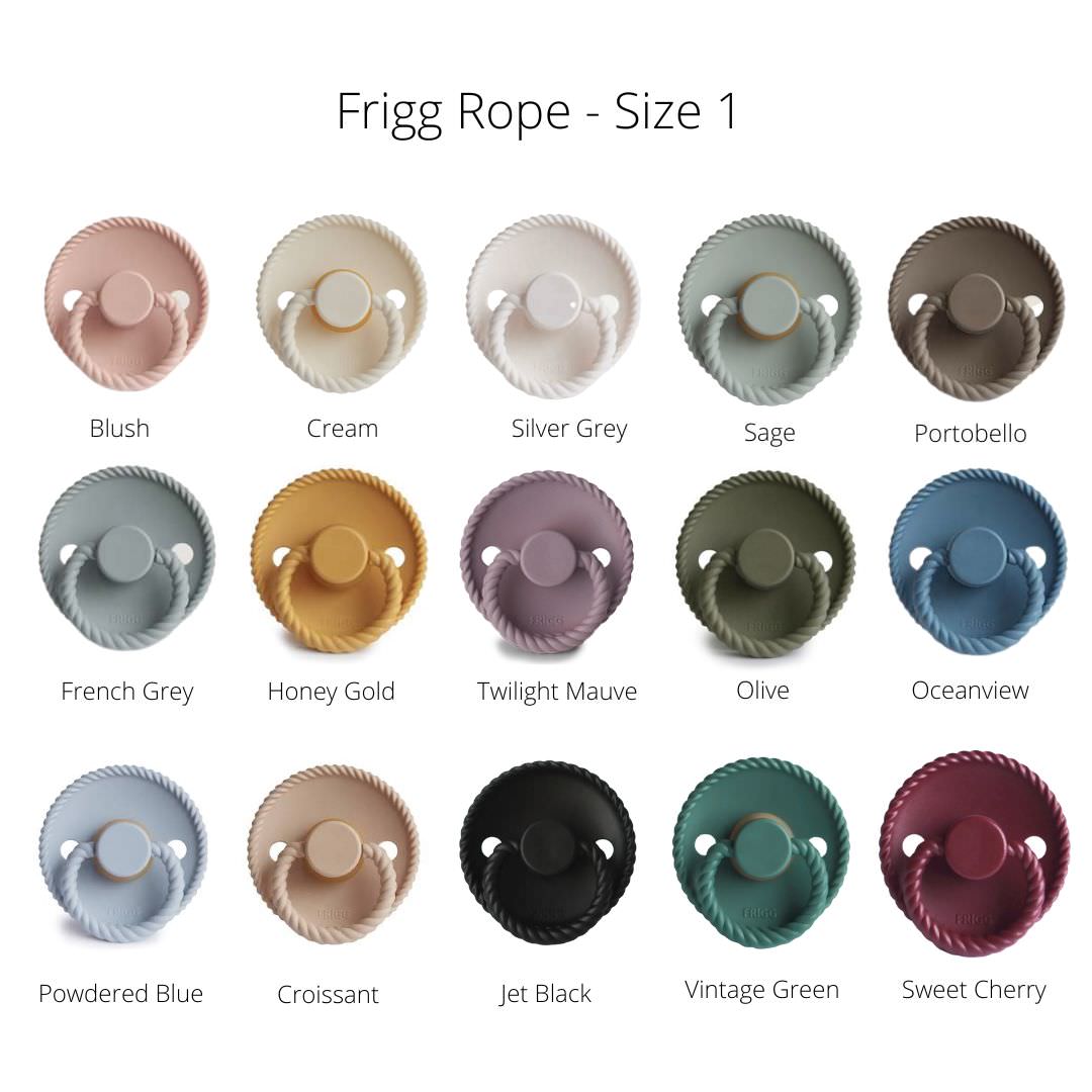 FRIGG Rope Dummies - Latex Teat - (Size 1) NB - 6m