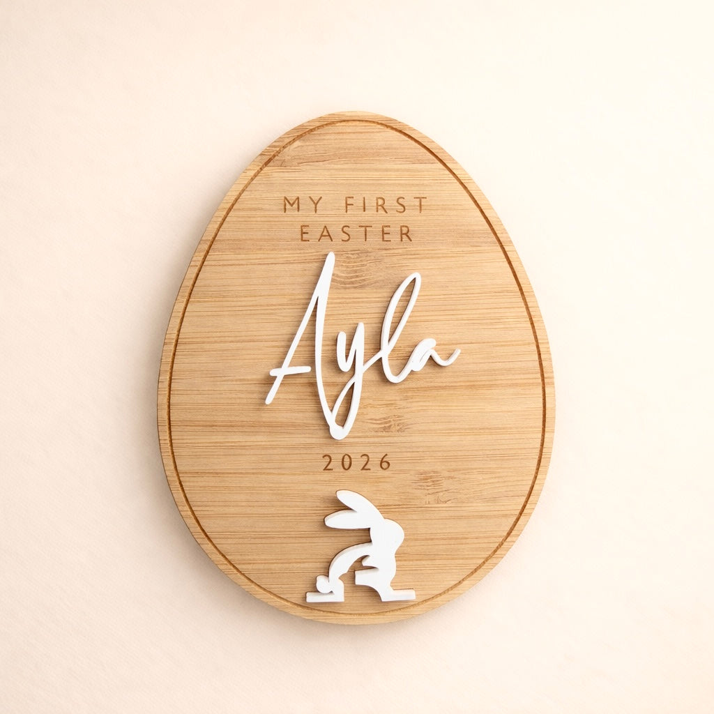 3D Personalised My First Easter Milestone Egg