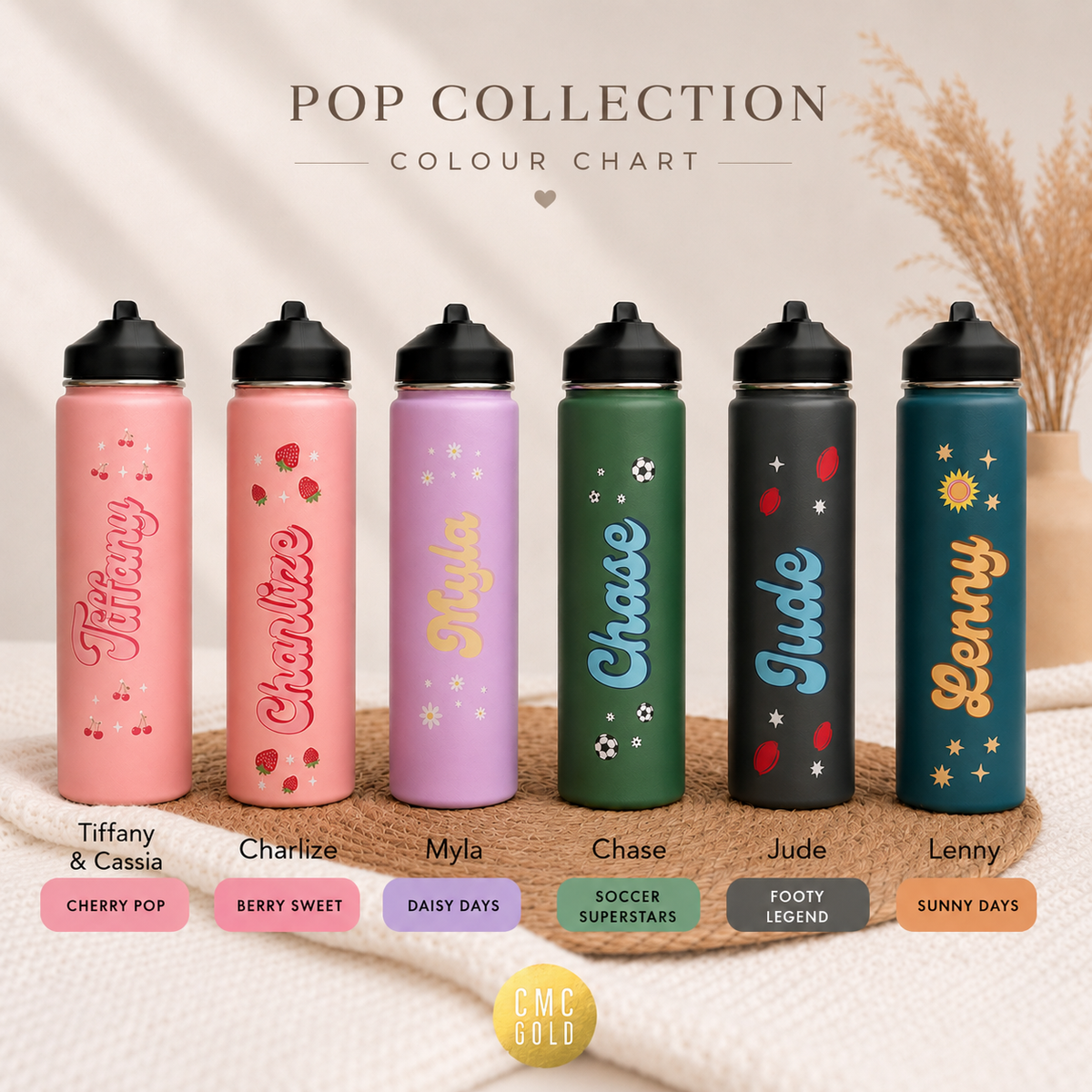 Stainless Steel Drink Bottle - The Pop Collection
