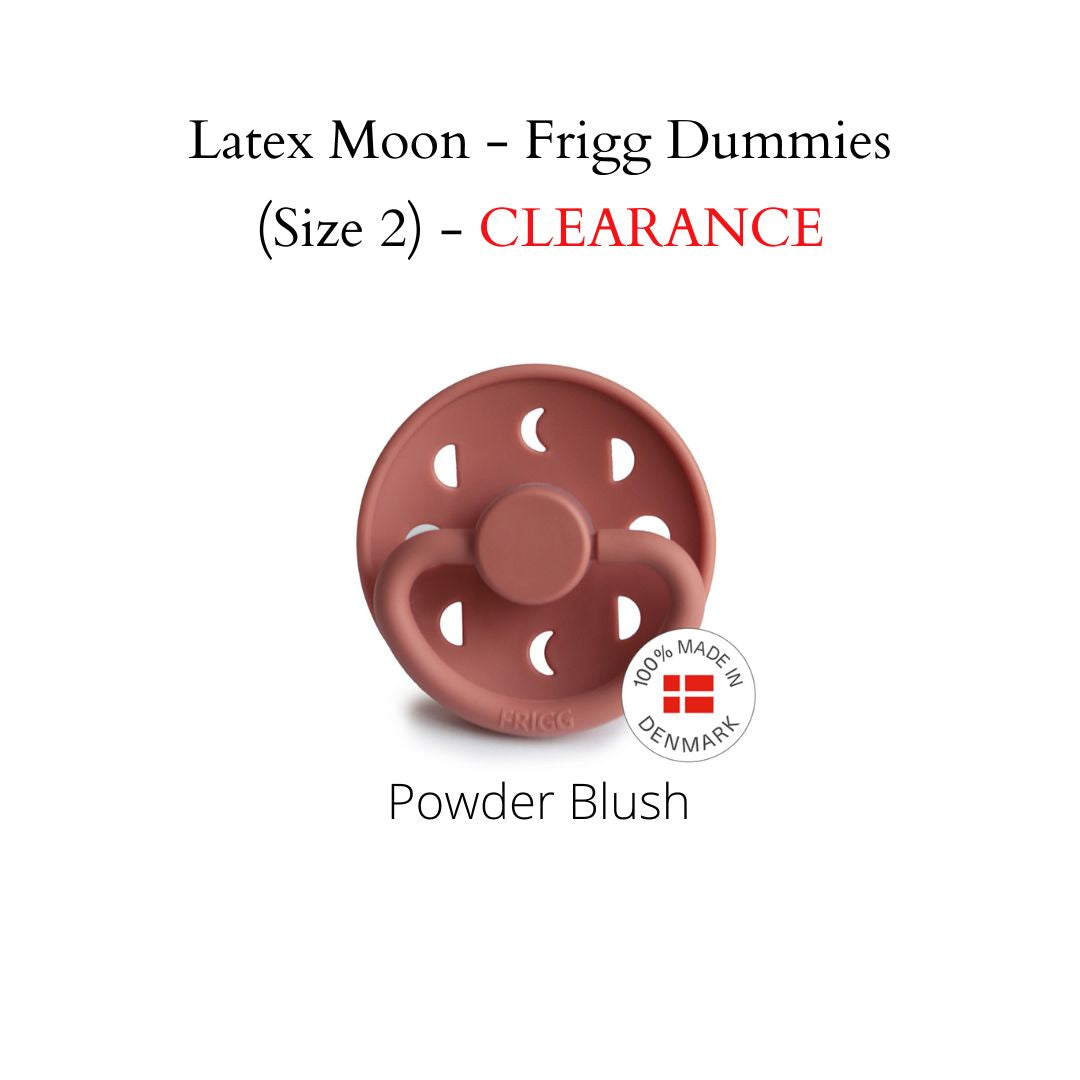 FRIGG Moon Phase Dummies - Latex Teat - (Size 2) 6m - 18m (CLEARANCE)
