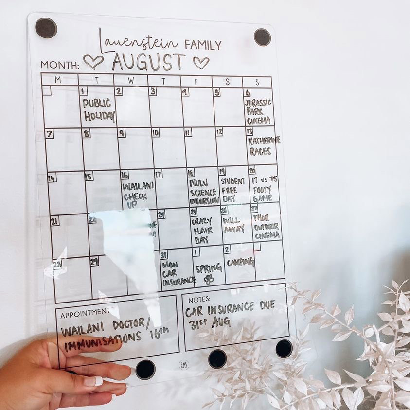 Monthly Planner (magnetic)